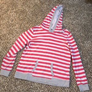 Pink/Gray Striped GAP sweatshirt